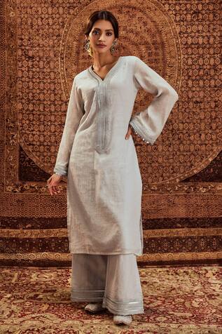 Lea Linen Kurta & Pants Set | Indian fashion, Stylish short dresses, Women's  fashion set